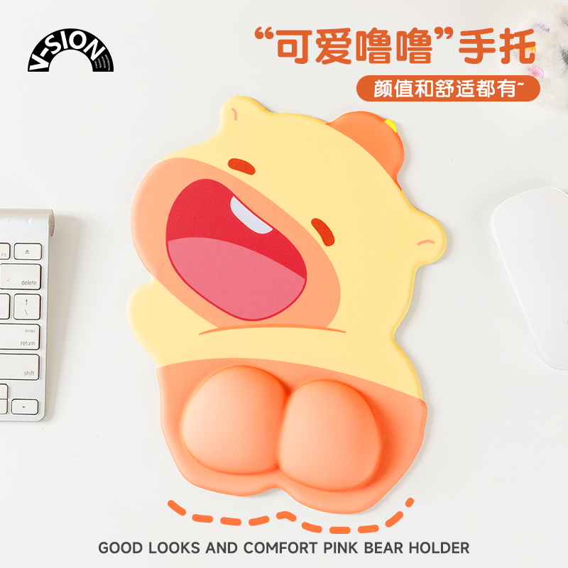 护腕鼠标垫女生高颜值办公室卡通