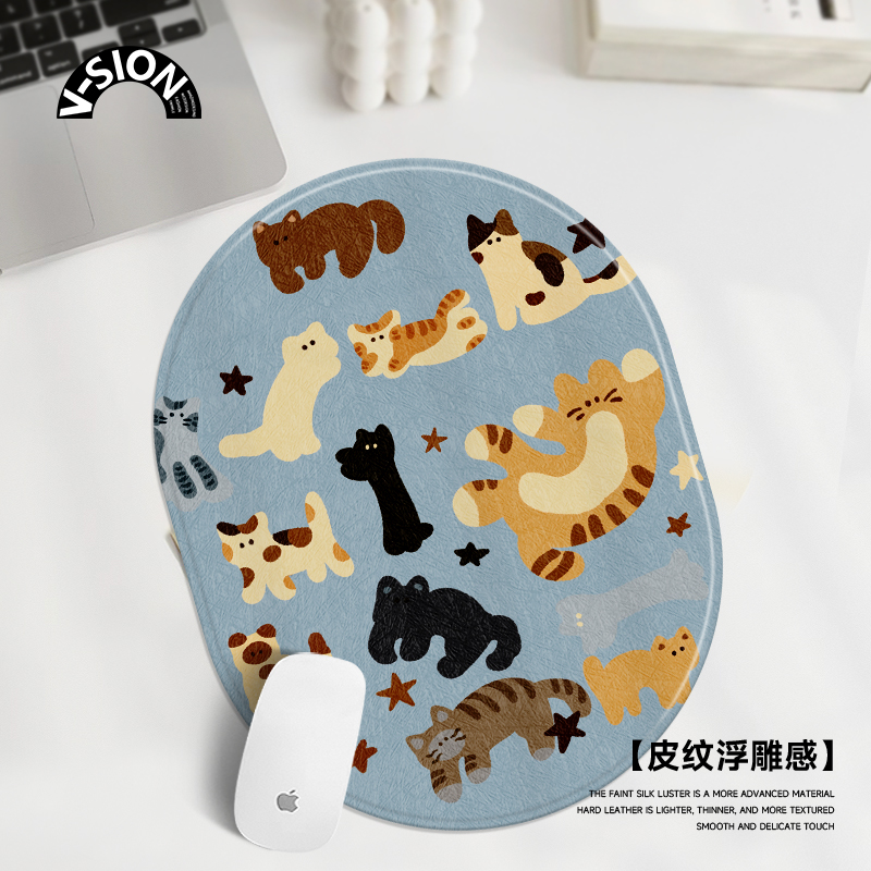 V-SION公园猫猫硬质鼠标垫小号