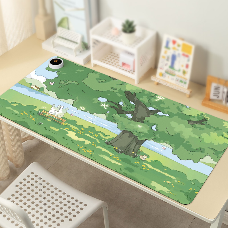 加热鼠标垫超大发热暖桌垫办公室