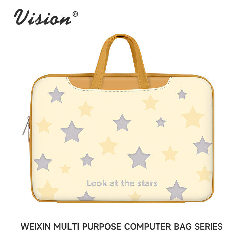 镭射星星笔记本电脑包手提适用苹果macbook15点6寸小新ai