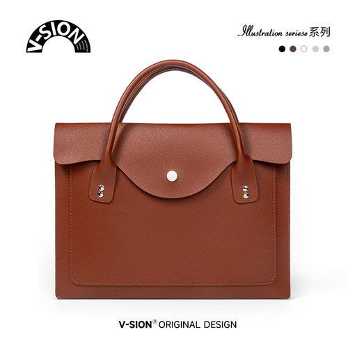 唯鑫简易皮革笔记本电脑包pro款