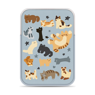 VISION公园小猫内胆包14寸女生IPAD适用联想air苹果mac笔记本华为15.6寸保护套惠普小米平板ins收纳包