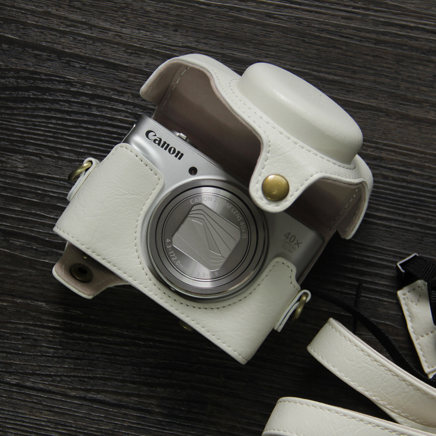 适用佳能SX740相机套PowerShot sx730hs复古皮套G7X3/G7X2斜挎包