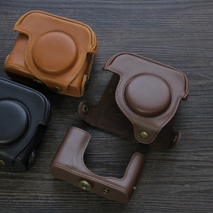 适用佳能G15相机套g16保护套复古G12皮套g10/G11单肩斜挎摄影皮包