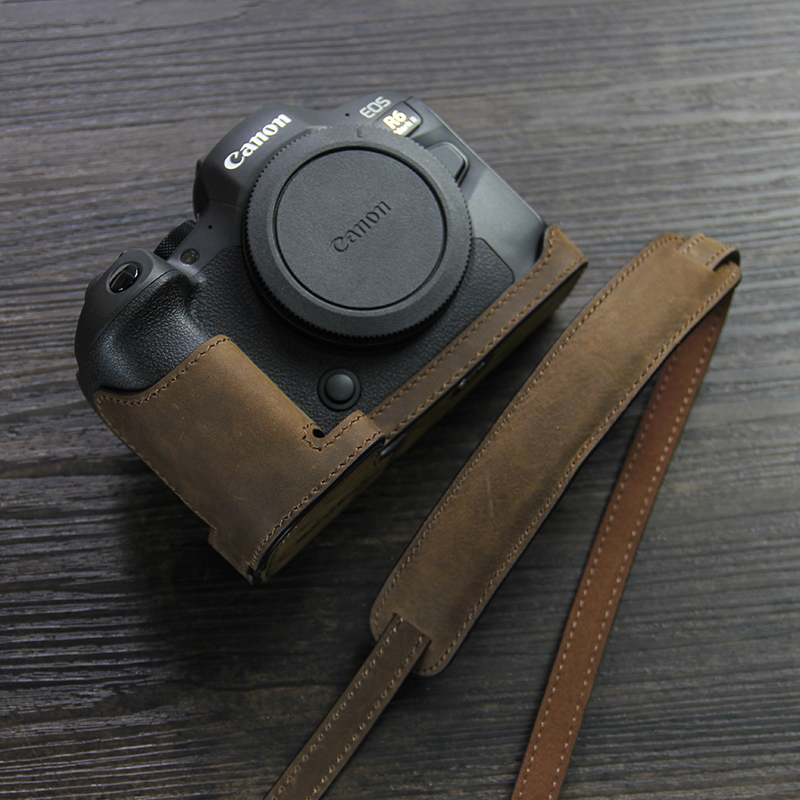 适用佳能EOSR6二代真皮相机套