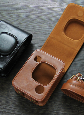 适用富士mini90相机套拍立得保护皮套SQ6斜挎MINI12