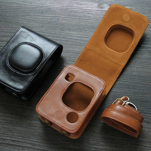 适用富士mini90相机套拍立得保护皮套SQ6斜挎MINI12