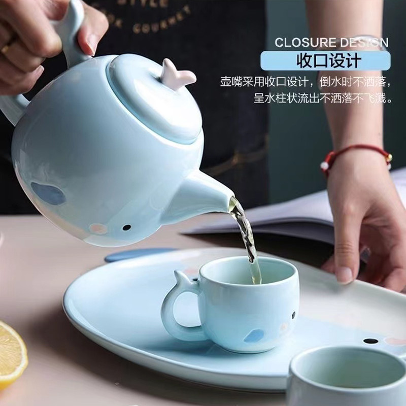 陶瓷茶具水具套装一壶四杯