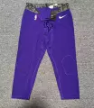 Nike Cropped Pants Purple with Anti-Collision Gi