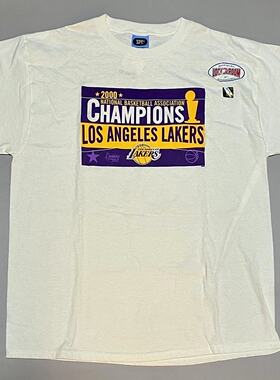SPL湖人科比2000年总冠军运动T恤夺冠短袖纯棉男篮球