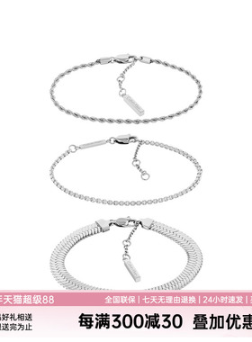 新品上新CalvinKlein正品CK时尚嘻哈潮流男款女士金属手链手镯