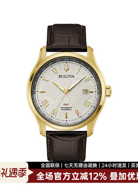 宝路华手表男表机械表经典威尔顿系列日期显示夜光防水男表97B210