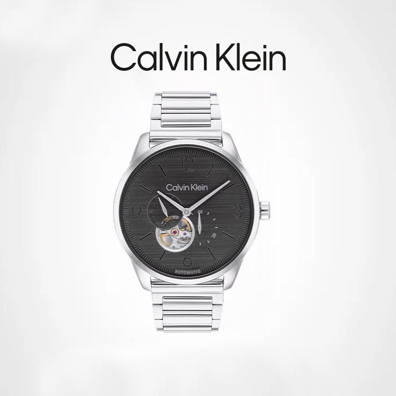CalvinKlein【秋冬新品】官方正品CK型格系列炫动多功能机械男表