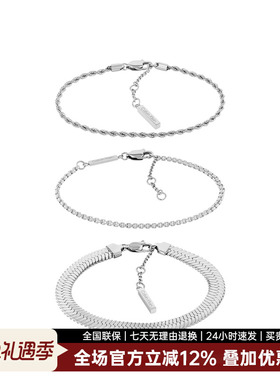 新品上新CalvinKlein正品CK时尚嘻哈潮流男款女士金属手链手镯