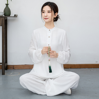 中国风拜佛系禅意养生茶楼茶艺师