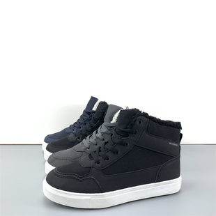 出口欧美秋冬季男士全防水中帮加绒保暖抗寒雪地靴防滑耐磨棉鞋