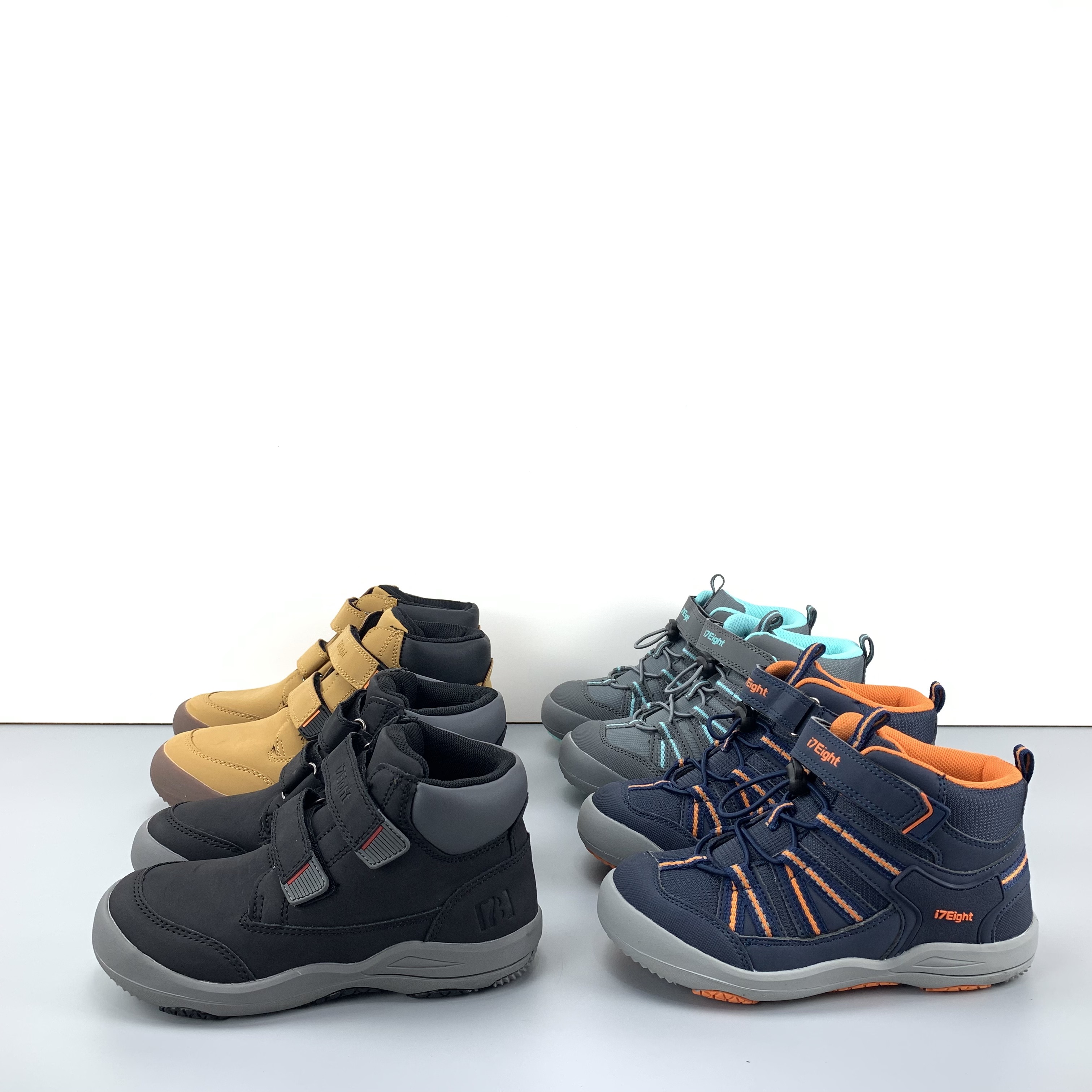 啊圆诚品跨境秋季新款男女童户外运动鞋防滑耐磨徒步登山鞋跑步鞋