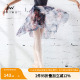 柏屋芭蕾舞蹈练功服纱裙印花雪纺中长裙体服一片长裙117145405