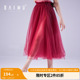 柏屋舞蹈裙女芭蕾练功tutu半身纱裙网纱大摆裙半身裙121143014
