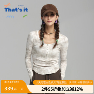 T恤ZLJ24581011 it&BAIWU艺术晕染长袖 周丽君联名系列That