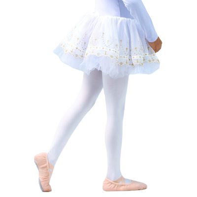 练功袜专业柏屋白色女童舞蹈