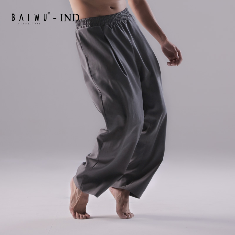 现代舞练功裤秋冬阔腿长裤形体裤