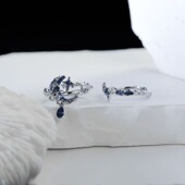 滴油珐琅星星月亮戒指女小众设计感开口可调节食指戒百搭轻奢指环