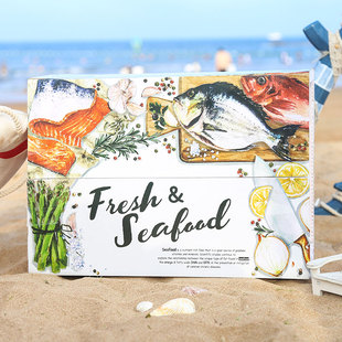 春节海鲜大礼包保鲜箱大黄鱼 虾春节通用海鲜礼盒快递泡沫箱定制