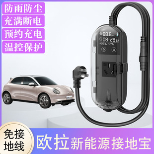 欧拉黑猫好猫接地宝专用闪电猫芭蕾猫新能源汽车充电转换器地线宝