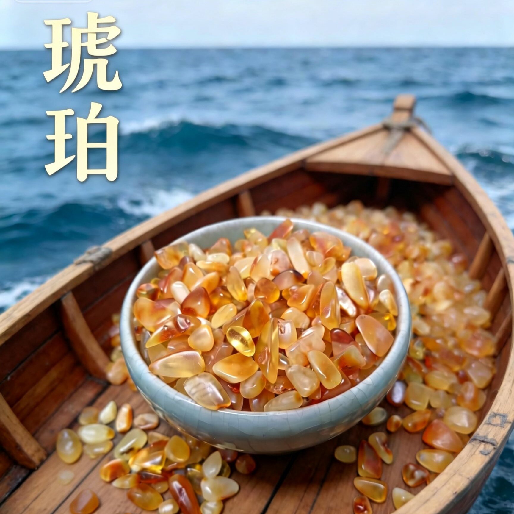 天然琥珀曼扎宝石蜜蜡宝瓶佛塔八供曼茶罗七宝石曼扎修盘佛像装藏