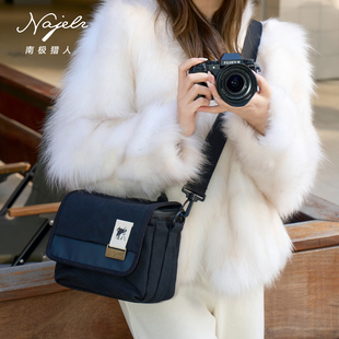 南极猎人微单相机包 单肩包 适用于索尼A7M3 M4 R5佳能R5 R6 富士XS20 XT4 XT5 XE5 尼康Z50 Z5 Z6 Z72等微单