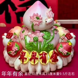 胶东马年春节花饽饽马上暴富花馍年年有余开运鼓馒头糕点节日礼品