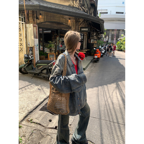 XinleiLin巴家廓形牛仔外套