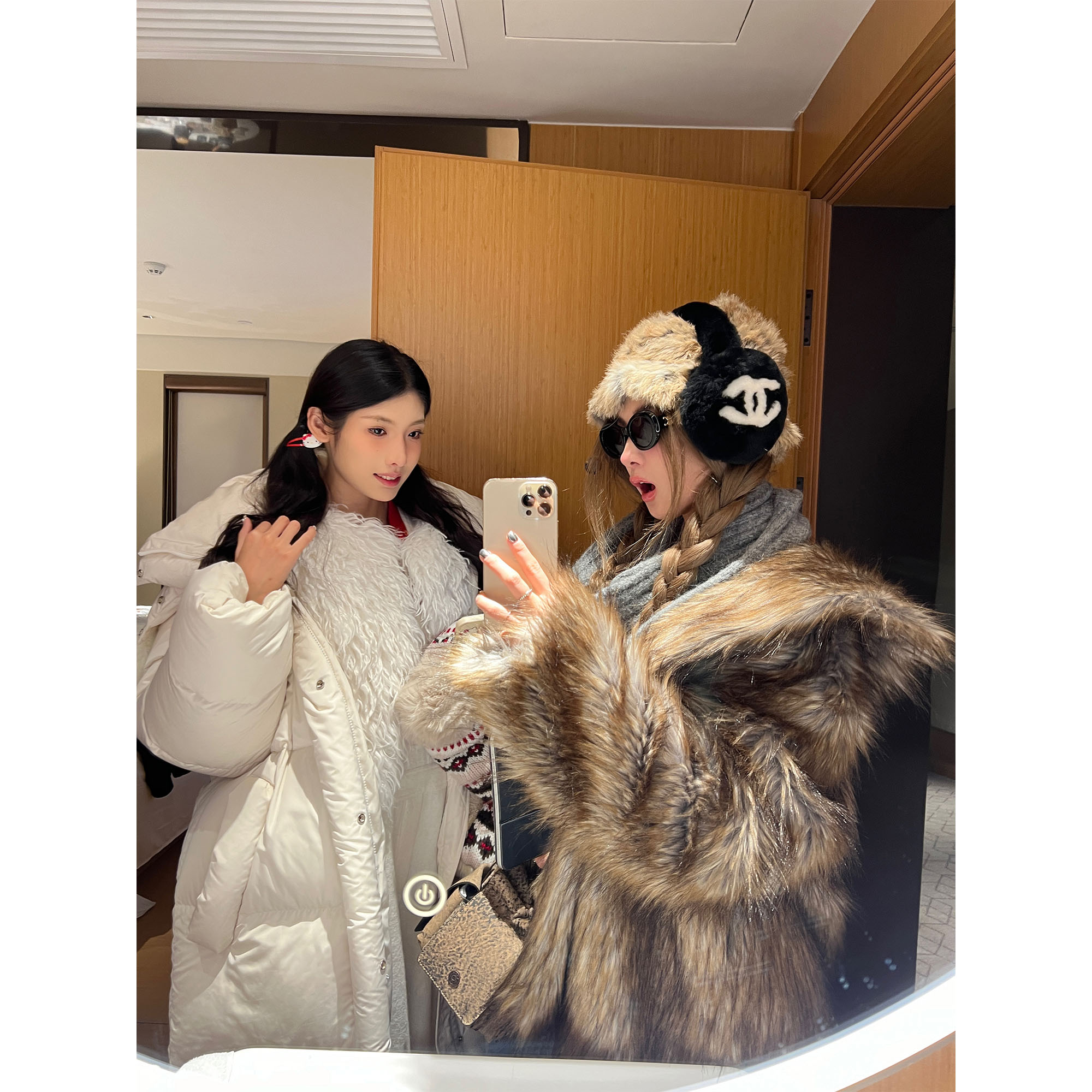 XinleiLin廓形皮草外套