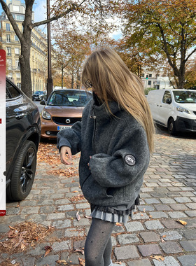 Xinlei Lin 私服大鹅“冬日暖炉”60羊毛绒感双面卫衣外套