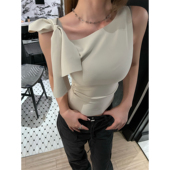 Xinlei 双色不对称吊带背心女春夏上衣 money Lin old