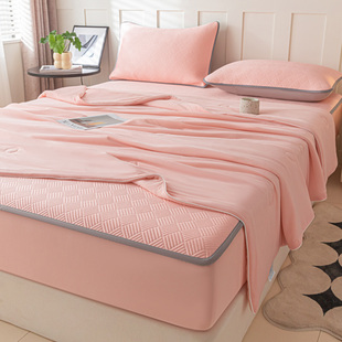 冰豆豆床笠款凉席夏被四件套夏天可机洗凉席三件套空调席冰丝软席