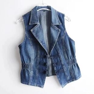 2026 New Casual Women Denim Vest Jacket Spring Autumn Clothe