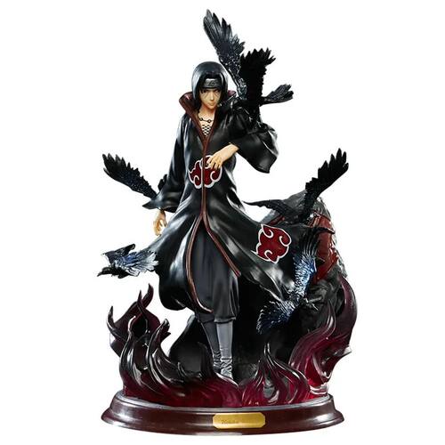 28cm Popular Naruto Anime Model Uchiha Itachi Statue Toy Hom