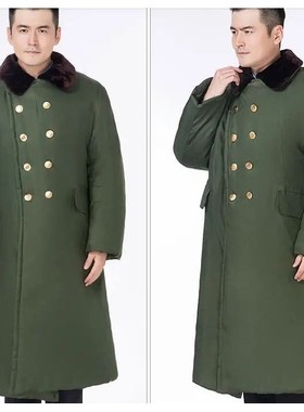 70s Overcoat Vintage Green Thick Men Winter 2.4 KG Chinese O