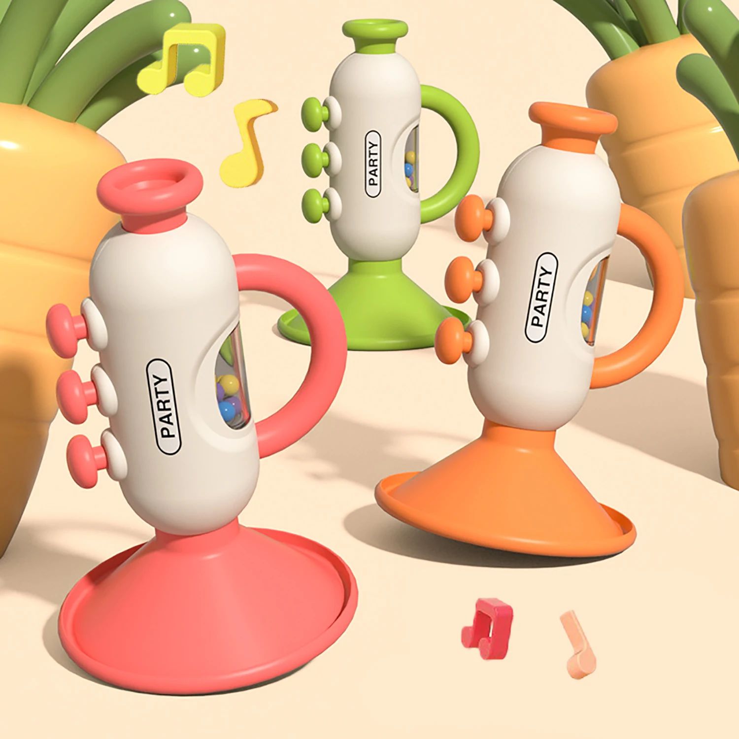 Children's mini trumpet toy, baby can whistle, instrument, h