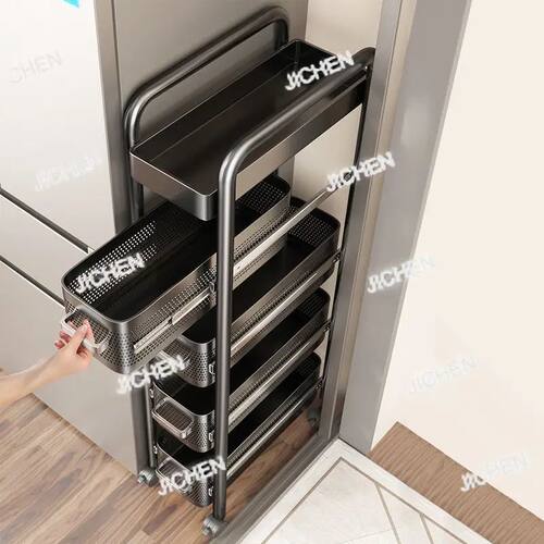 ZQ Kitchen Slit Storage Rack Extremely Narrow Gap Storage Ca