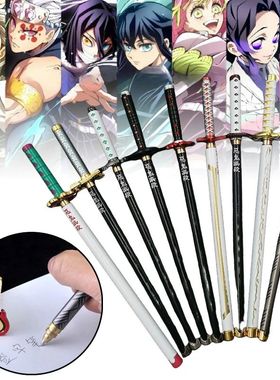 20cm Demon Slayer Katana Pen Tanjirou Sword Ainme Kimetsu No