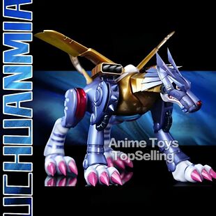 9cm Anime Digimon Adventure Figure Metal Garurumon Action Fi
