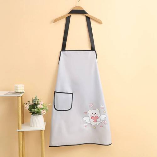 Waterproof Kitchen Aprons Household Cartoon Cooking Baking A