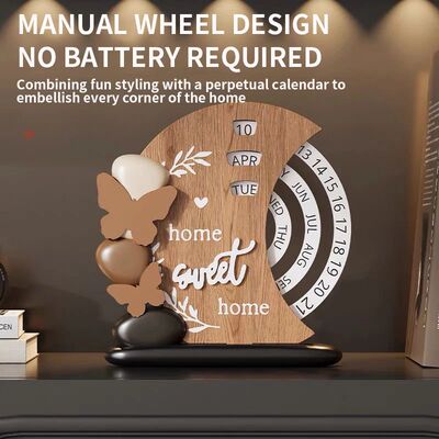 Wooden Creative Calendar Perpetual Calendar - Home Decoratio