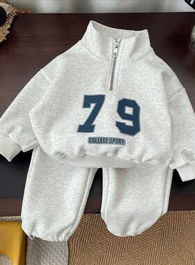 Kids Sweatshirt Sets Spring Boys Girls Clothes Suit Baby Lon