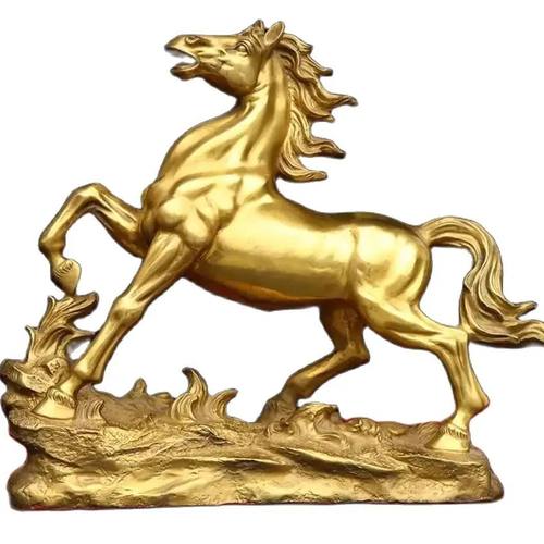 Metal zodiac horse running ornament decoration, home and off
