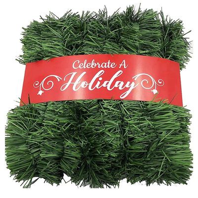 Christmas Wreath Decoration Accessorie Green Gold Fake Grass