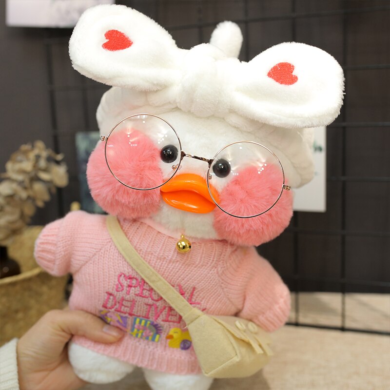 net red duck 30cm cute lalafanfan cafe duck plush toy stuffe